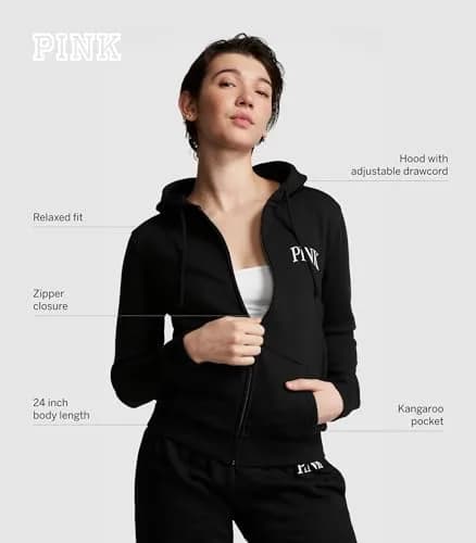 Victoria's Secret PINK Logo Sweatshirt | Cozy, Relaxed Fit, Cotton Blend, S thumbnail 5