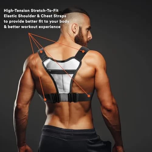 Fitdom Running Chest Pack for Men | Tactical Sports Utility Bag with Pockets thumbnail 4