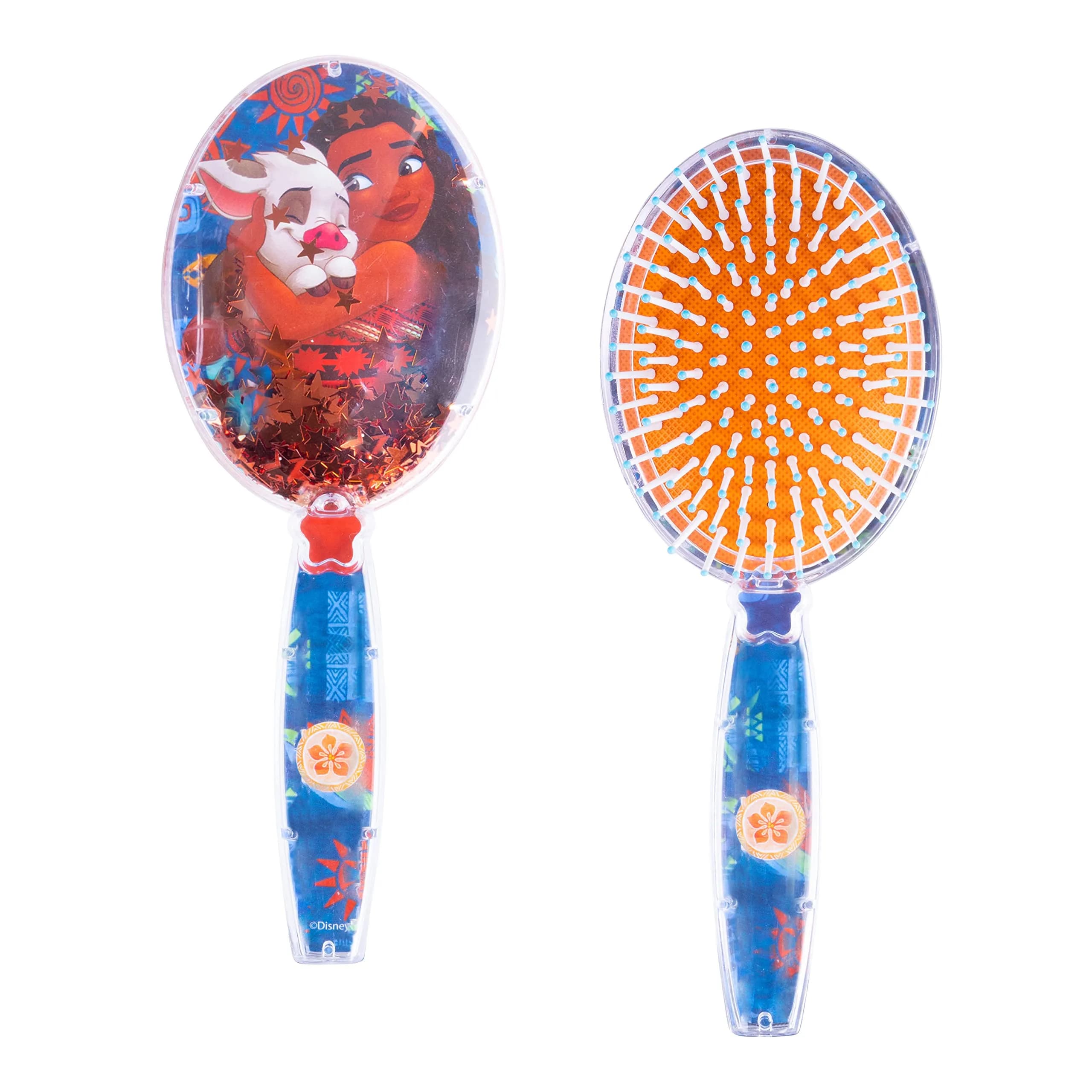 LUV HER Gabby's Dollhouse Confetti Hair Brush | Gentle Detangling Kids Hair Brush Ages 3+ — Moana