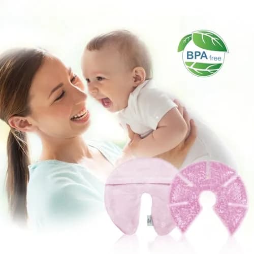 CONBELLA Hot Cold Gel Bead Breast Therapy Pack, 17cm (6.69in) Diameter | Therapeutic Relief for Breastfeeding, Mastitis & Engorgement thumbnail 2