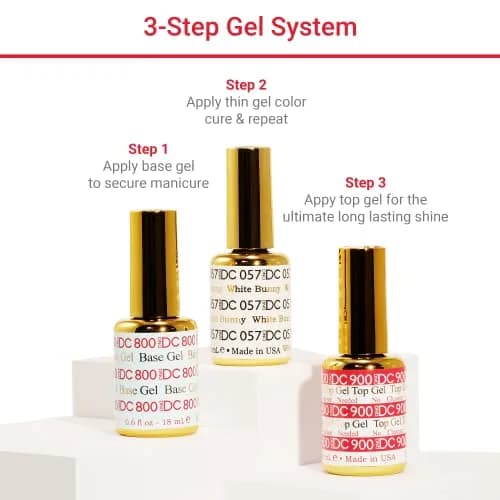 DAISY DND 0.5 Fl Oz Gel Nail Polish Set — Red Collection, Chip-Free, UV/LED Cure, 2-Pack thumbnail 4