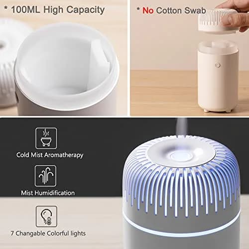UrrSovv USB Car Diffuser Humidifier 100ml (3.4 Fl Oz) | Ultrasonic Cool Mist for Fresh Air thumbnail 8