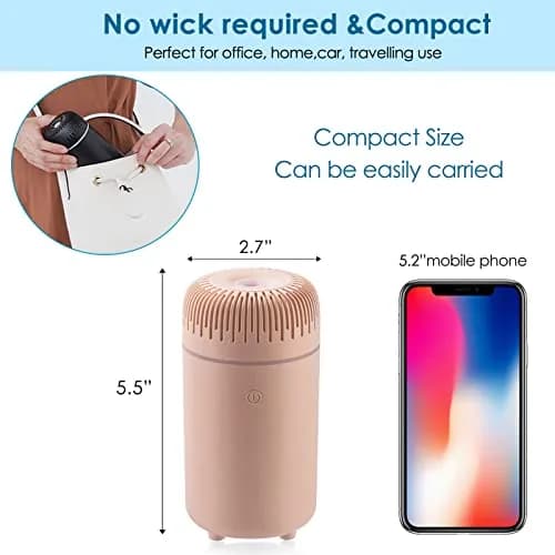 UrrSovv USB Car Diffuser Humidifier 100ml (3.4 Fl Oz) | Ultrasonic Cool Mist for Fresh Air thumbnail 3