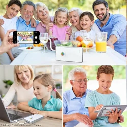 iDiskk 2TB External Hard Drive for iPhone & Android | 2TB Phone Backup Storage thumbnail 5