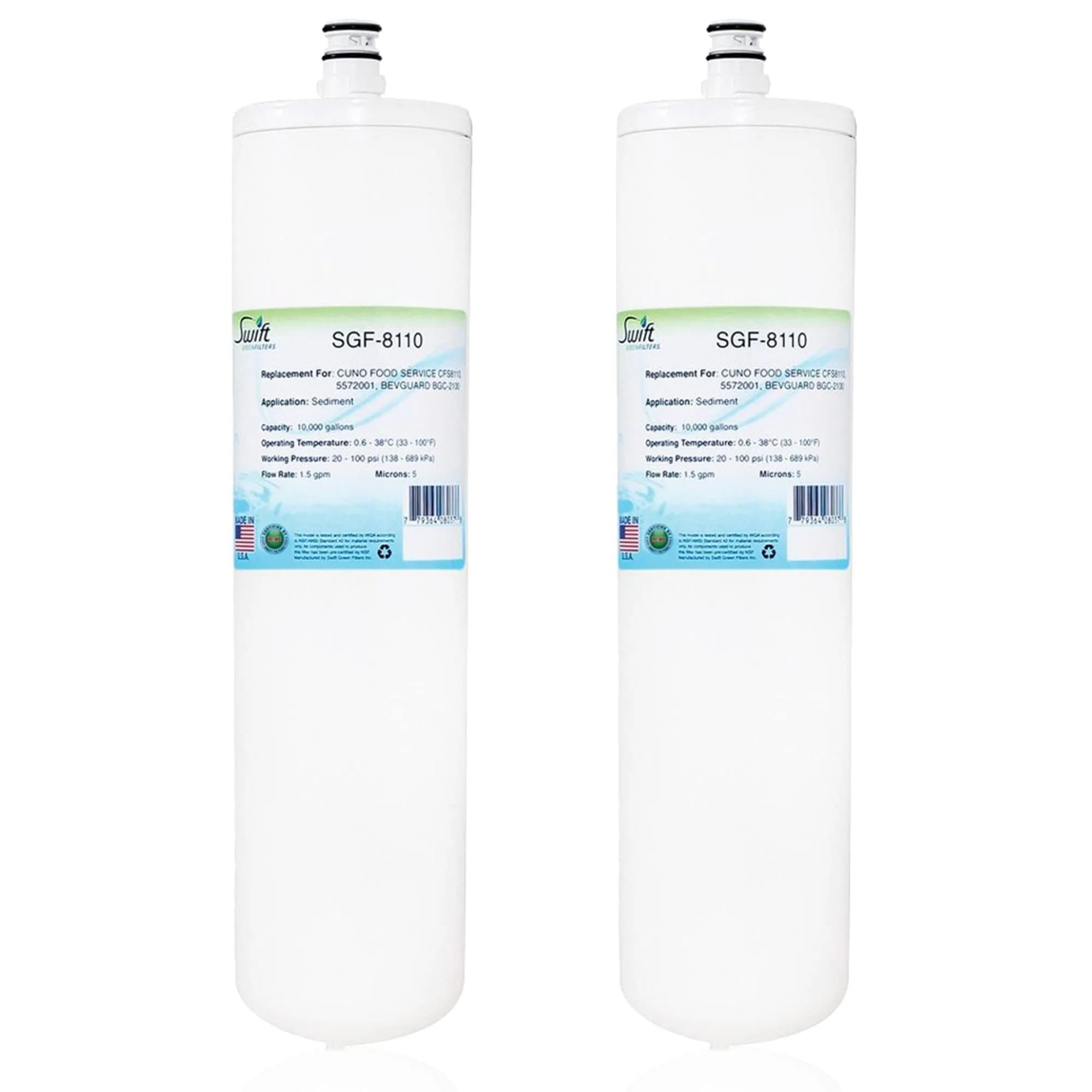 Swift Green Filters SGF-8110 Compatible Commercial Water Filter 2 Pack | Reduces VOCs & Sediment - main product image