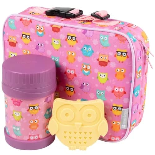 Bentology Kids Insulated Lunch Box Set with thermos Food Jar and Ice Pack | Food Safe, BPA-Free, Suitable for Ages 3+ thumbnail 1