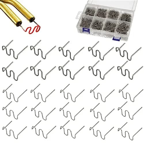 Sawvolker 1000PCS Plastic Welding Staples 0.6mm & 0.8mm U-Shape Stainless Steel | For Car Bumpers & Plastic Repair thumbnail 1