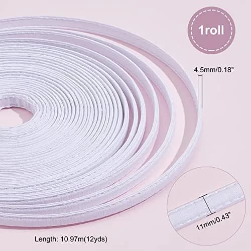 PH PandaHall Cotton Covered Boning Roll 11mm Wide, 12 Yards | Sew-Through White Fabric for Garment Support thumbnail 7