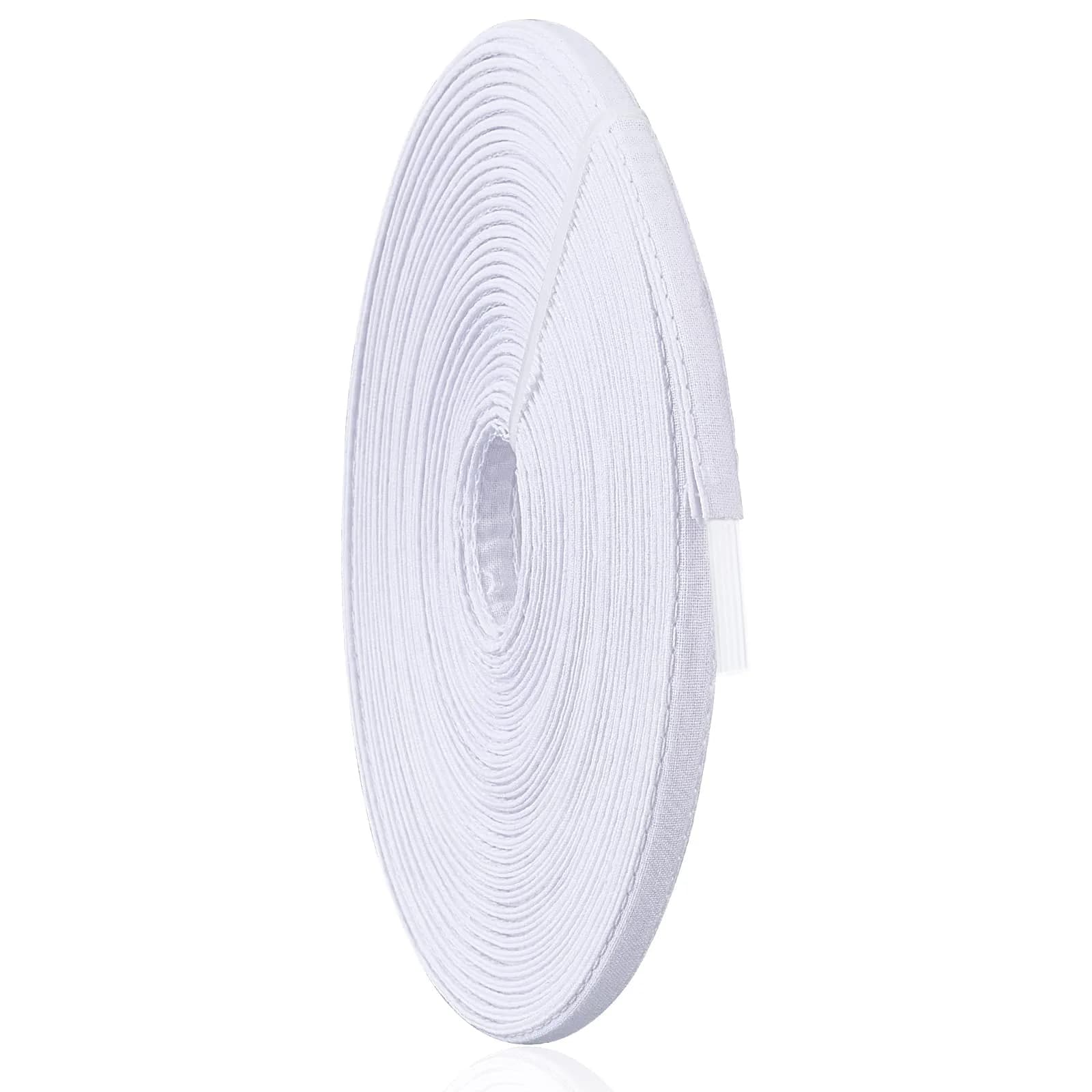 PH PandaHall Cotton Covered Boning Roll 11mm Wide, 12 Yards | Sew-Through White Fabric for Garment Support - main product image