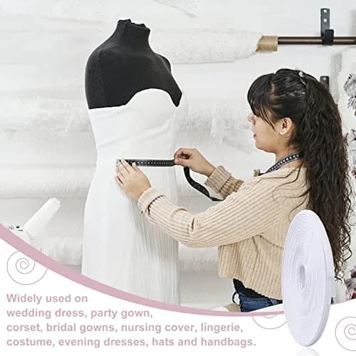 PH PandaHall Cotton Covered Boning Roll 11mm Wide, 12 Yards | Sew-Through White Fabric for Garment Support thumbnail 4