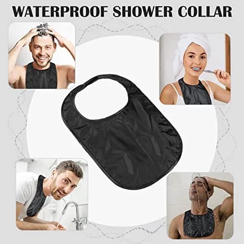 Oudain Tracheostomy Shower Covers 3 Pcs Black | Waterproof, Adjustable & Reusable thumbnail 4