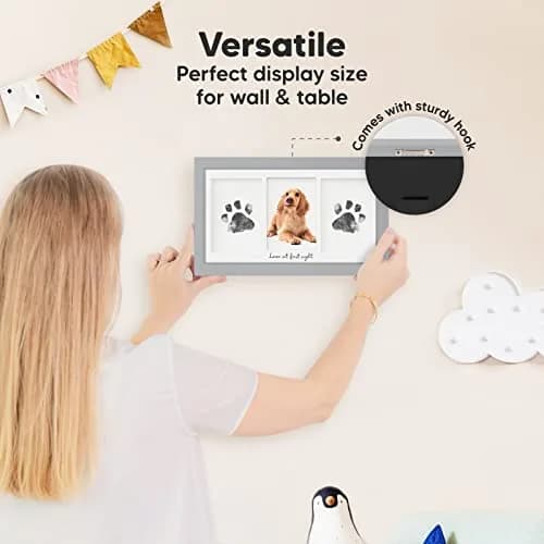 KeaBabies Inkless Baby Hand & Footprint Kit | Mess-Free Newborn Keepsake (Cloud Gray, 13" x 7.8") thumbnail 6