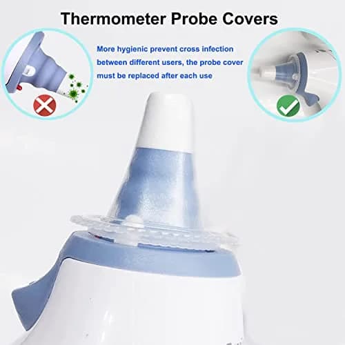 mozeeda 800 Pack Disposable Ear Thermometer Probe Covers | Protects Lens & Ensures Accuracy thumbnail 6