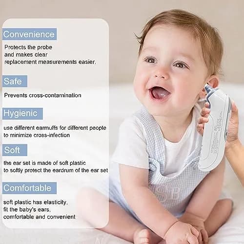 mozeeda 800 Pack Disposable Ear Thermometer Probe Covers | Protects Lens & Ensures Accuracy thumbnail 3