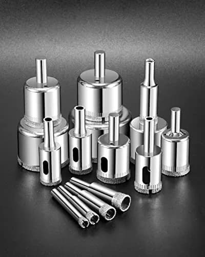 Semderm Diamond Hole Saw Drill Bit Set 15 PCS (6 mm - 50 mm) | For Tile, Glass, Granite, Stone thumbnail 6