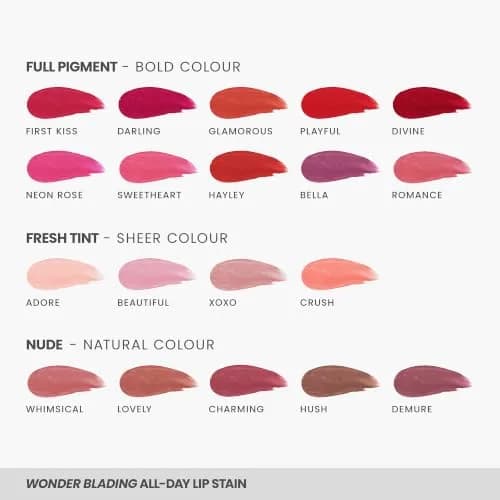 Wonderskin Wonder Blading Lip Stain Masque Romance Stain & Go 0.14 Fl Oz (4 ml) | Long-Lasting Waterproof Lip Tint thumbnail 7