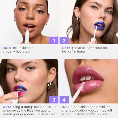 Wonderskin Wonder Blading Lip Stain Masque Romance Stain & Go 0.14 Fl Oz (4 ml) | Long-Lasting Waterproof Lip Tint thumbnail 3