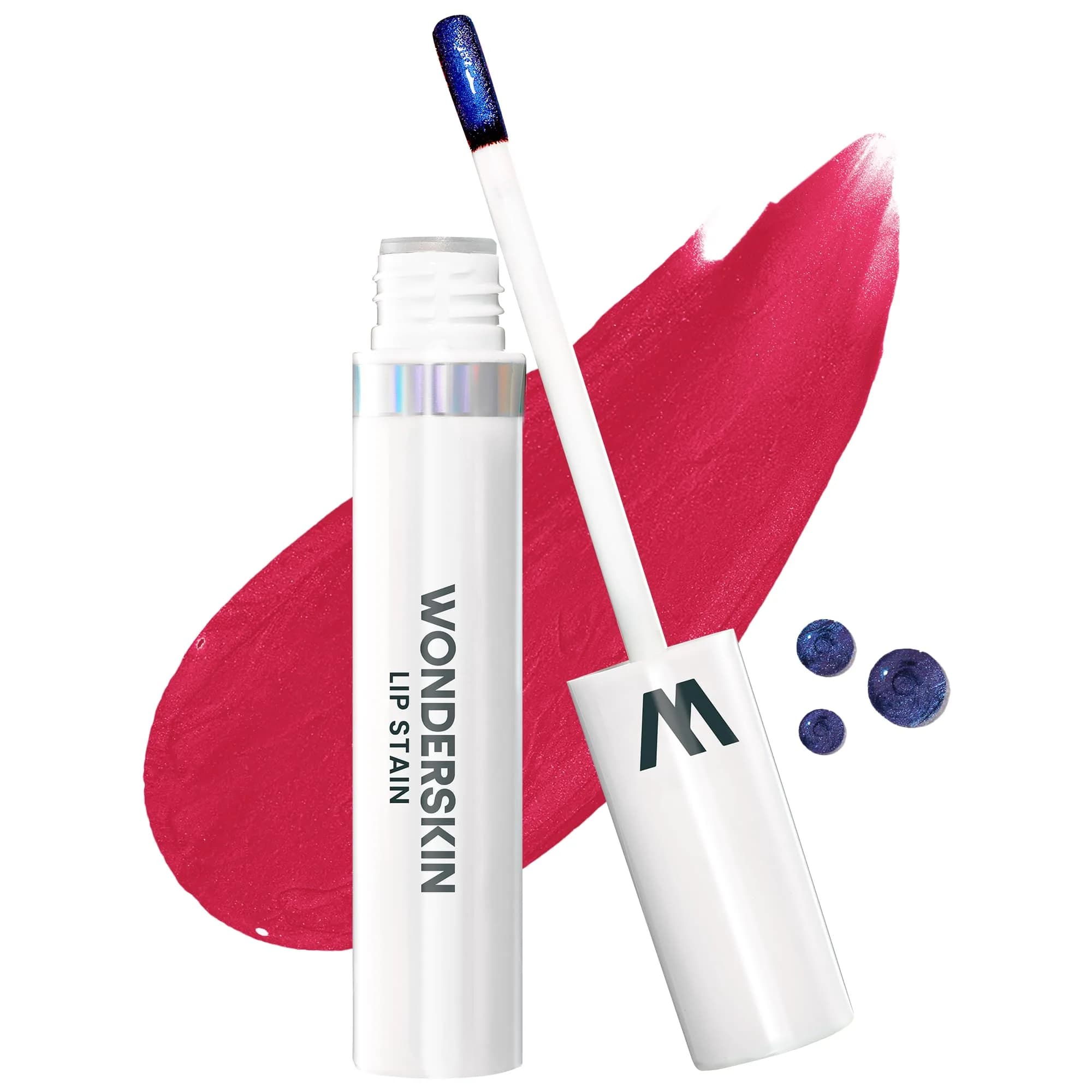 Wonderskin Lip Stain First Kiss Stain & Go (0.14 Fl Oz) | Long-Lasting Waterproof Lip Tint
