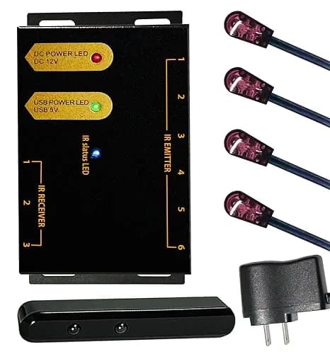 Ensigear IR Repeater Kit 4m Black | IR Signal Extender for TV & AV Devices thumbnail 1