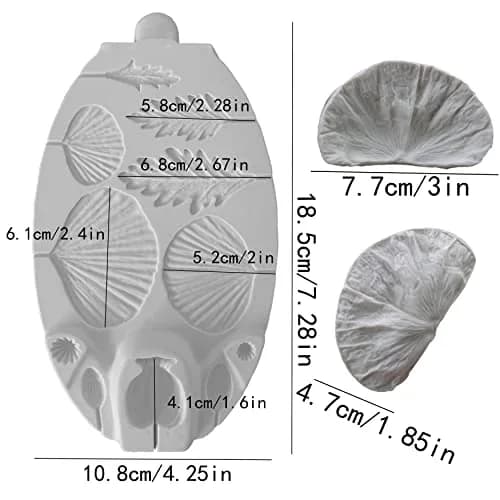 ZHUOJIE Food Preparation Mold Silicone Flower & Leaf Set | Sugarcraft & Chocolate Tool thumbnail 3
