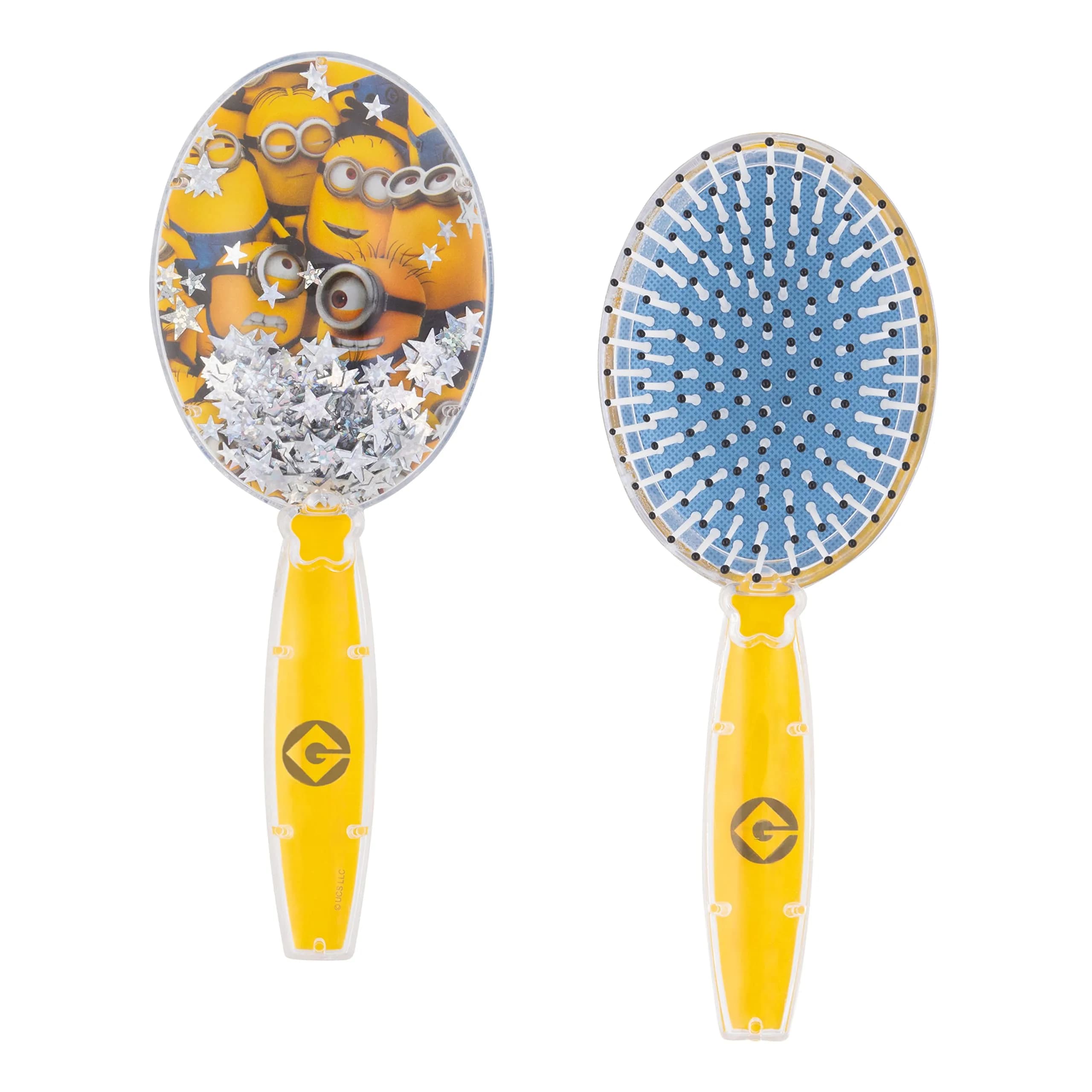 LUV HER Gabby's Dollhouse Confetti Hair Brush | Gentle Detangling Kids Hair Brush Ages 3+ — Yellow