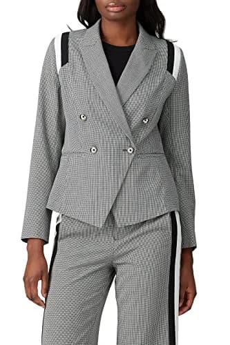 Great Jones Blazer Plaid Varsity Stripe | Classic Fit, Grey, X-Small | Support Indian Business Casual thumbnail 1
