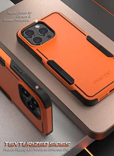 Poetic Neon Case Compatible with iPhone 14 Pro Max | Dual Layer Rugged Shockproof Orange thumbnail 4