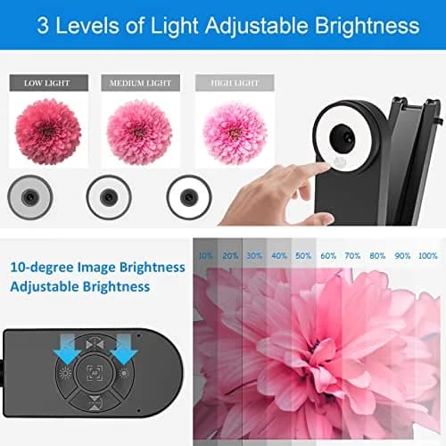 kitchbai 8MP Document Camera Visualiser 2448P | 4K USB Webcam with Dual Mics & 3-Level LED Light thumbnail 6