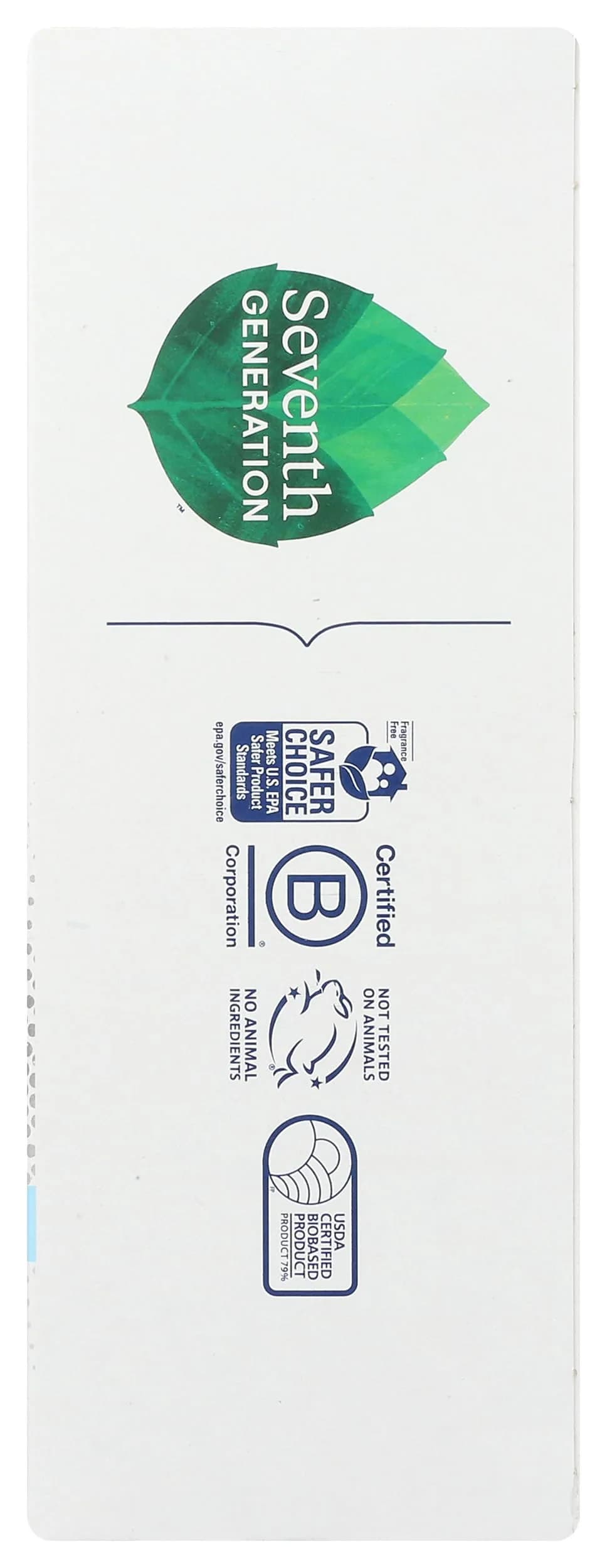 Seventh Generation Free & Clear Dishwasher Detergent Packs 45 Count | USDA Certified Biobased Product thumbnail 5