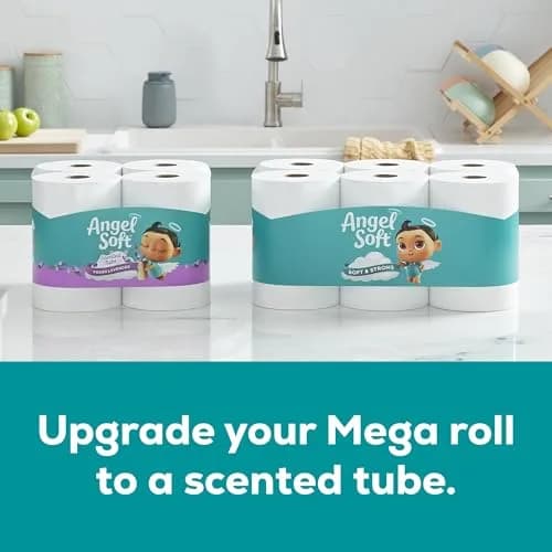 Angel Soft Toilet Paper, 24 Mega Rolls (7680 Sheets Total) | Soft & Strong 2-Ply Tissue thumbnail 6