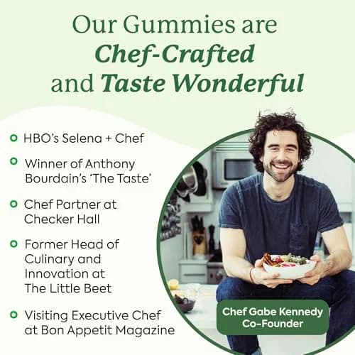 Plant People WonderGreens Veggie Gummies, Super Greens & Probiotics, 60ct | Vegan, Gluten-Free, Green Apple Flavor thumbnail 5