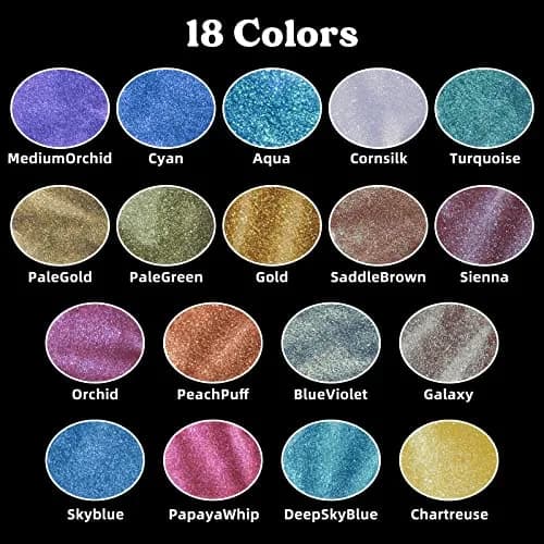 LET'S RESIN Chameleon Mica Powder Set | 18 Jars (3g/0.1oz each) Color Shift Pigment for Resin Crafts thumbnail 2