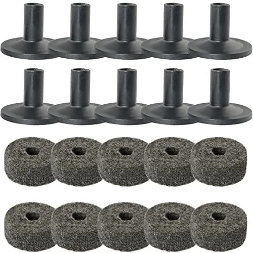 MEETOOT Cymbal Stand Felt Washer 10 Sets | Protects Cymbals & Improves Sound Quality thumbnail 1