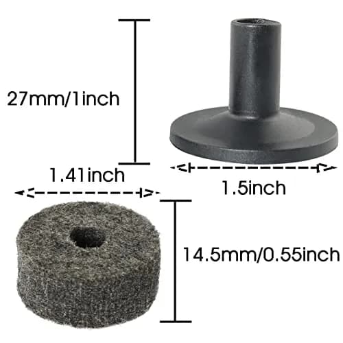 MEETOOT Cymbal Stand Felt Washer 10 Sets | Protects Cymbals & Improves Sound Quality thumbnail 2
