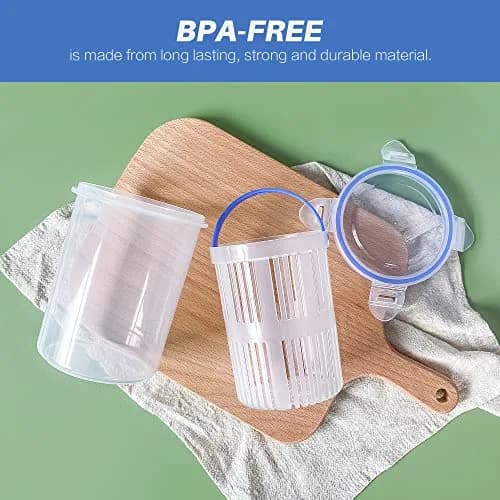 KIKINIKO Pickle Jar 24oz 2Pack | Leak Proof, Lock Lid, Suitable for Kimchi & Pickles thumbnail 4