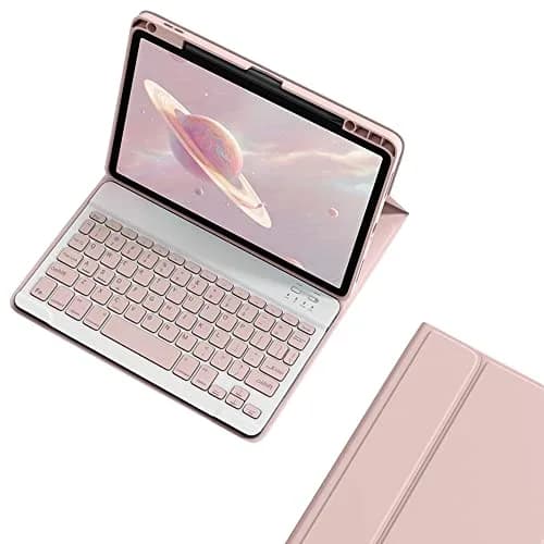 kaitesi Keyboard Case for iPad Air 11 inch (M3/M2)/Air 5th 4th Gen 10.9 Inch/iPad Pro 11 inch 4th/3rd/2nd/1st Gen | Magnetic Detachable Bluetooth Pink thumbnail 1