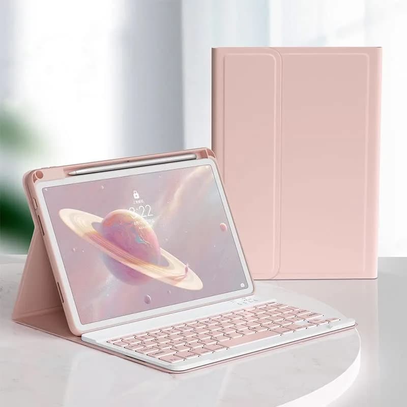 kaitesi Keyboard Case for iPad Air 11 inch (M3/M2)/Air 5th 4th Gen 10.9 Inch/iPad Pro 11 inch 4th/3rd/2nd/1st Gen | Magnetic Detachable Bluetooth Pink thumbnail 2