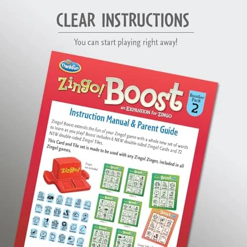 ThinkFun Zingo! Booster Pack #2 - Expansion Pack for Kids 4+ | Brain Word Puzzle Game | Trusted by Families thumbnail 2