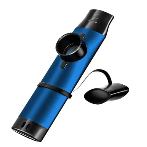 TianChunyue Metal Kazoo 5 Diaphragms | Adjustable Tone for Most Instruments (Blue) thumbnail 1