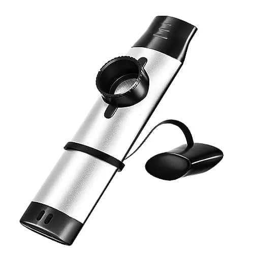 TianChunyue Silver Brass & Woodwind Instrument | Adjustable Tone Kazoo for Musicians thumbnail 1