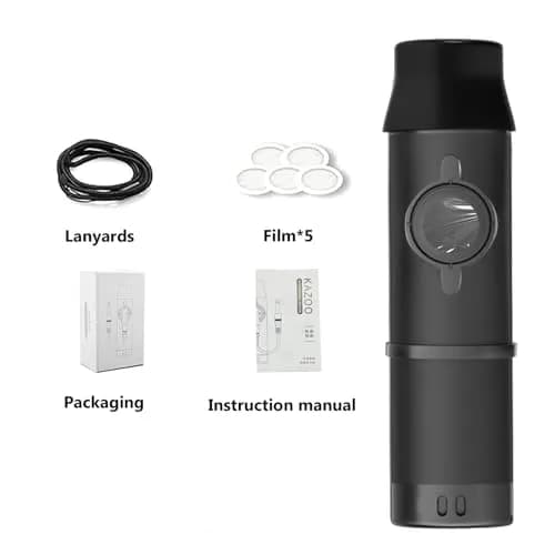TianChunyue Metal Kazoo 5 Diaphragms | Adjustable Tone for Most Instruments (Black) thumbnail 6