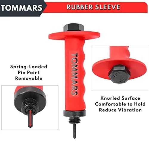 TOMMARS 14-Piece Hollow Punch Set 5-35 mm (3/16 to 1-3/8 Inch) | Heavy Duty Alloy Steel Gasket Cutter Kit thumbnail 4