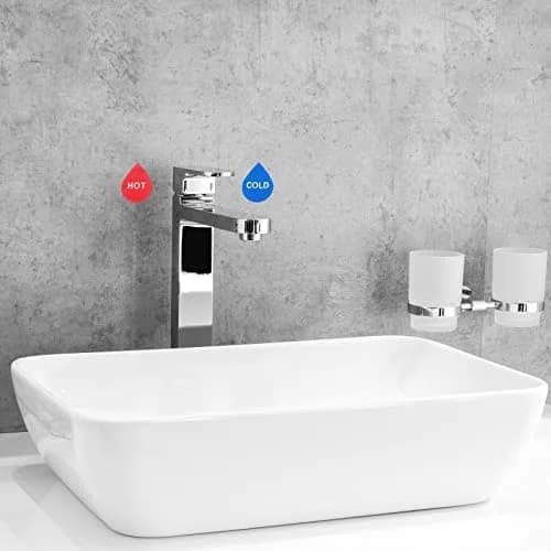 PATIKIL Self Stick Hot/Cold Water Label, 20 Pack Acrylic Drop Shape Sign for Faucets, Red/White, Blue/White thumbnail 6