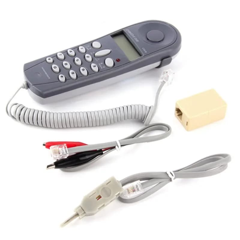 OFCN Telephone Line Network Cable Tester Tool Set with Connectors | Works Without Battery thumbnail 2