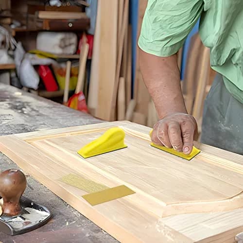 ZEHIQ 3.5"x1" Mini Detail Hand Sanding Block & 60Pcs Sandpaper Assortment | Precision Small Projects thumbnail 9