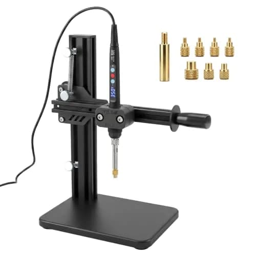3DZWMAN Vertical Heat Set Insert Tool with 110V/220V Soldering Iron | M2-M8 Brass Inserts for 3D Printing thumbnail 1