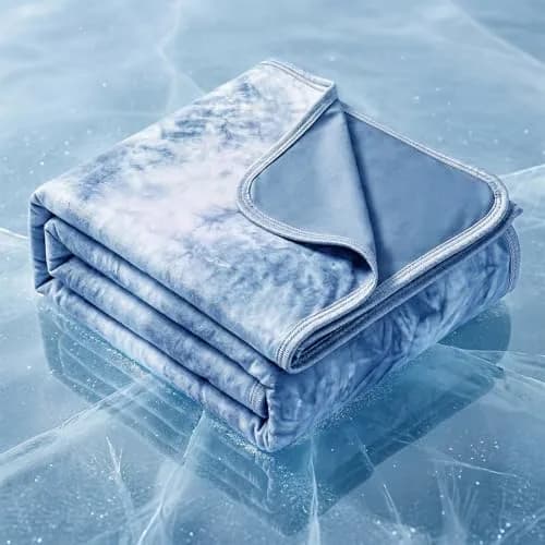 Topcee Cooling Blanket Queen Size 228x228 cm (90"x90") | Breathable Fabric for Hot Sleepers thumbnail 1