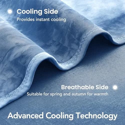 Topcee Cooling Blanket Queen Size 228x228 cm (90"x90") | Breathable Fabric for Hot Sleepers thumbnail 5