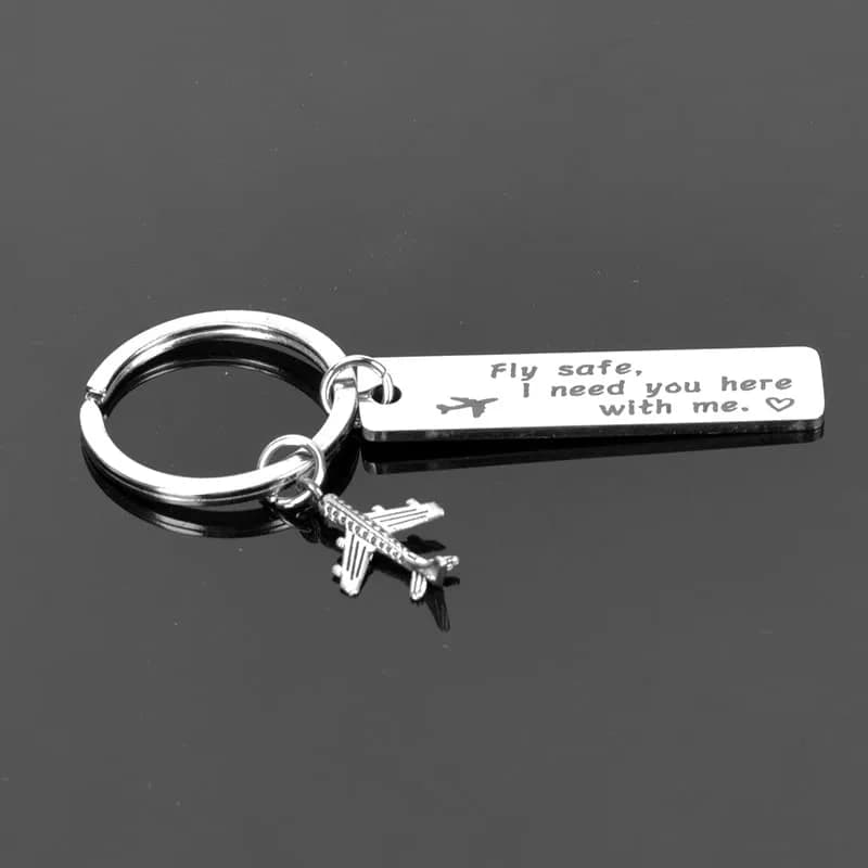 Kefley Fly Safe Keychain | Meaningful Pilot Gifts for Aviation Men thumbnail 11