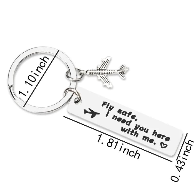 Kefley Fly Safe Keychain | Meaningful Pilot Gifts for Aviation Men thumbnail 13